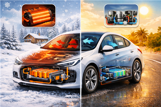 Elektrikli Araçlarda Isıtma ve Soğutma Sistemleri